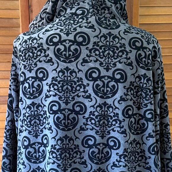 Disney Punk Goth Lolita The Evil Mouse Gray Black Hoodie Jacket 1X - Picture 6 of 8